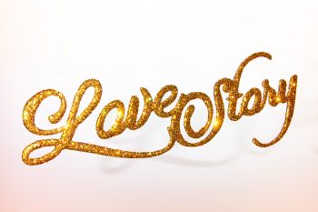 imagem do arquivo vetor para download História de amor de decoração com glitter