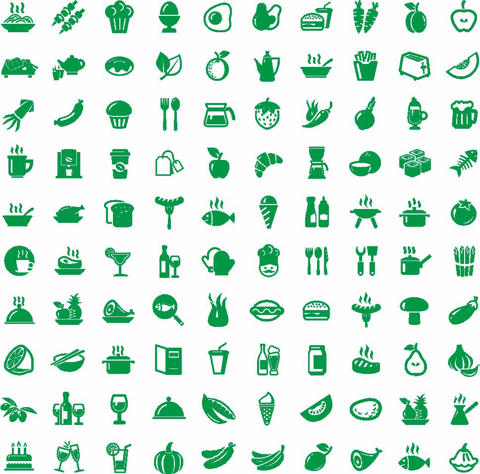 imagem do arquivo vetor para download Ícones comestíveis