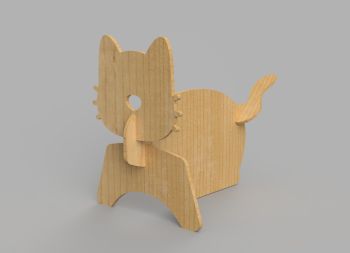 imagem do arquivo vetor para download Kit de Construção de Gato de Madeira por Pressão