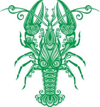 imagem do arquivo vetor para download Lagosta Steampunk