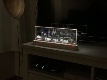 imagem do arquivo vetor para download Lâmpada LED da Skyline de Colônia Cortada a Laser