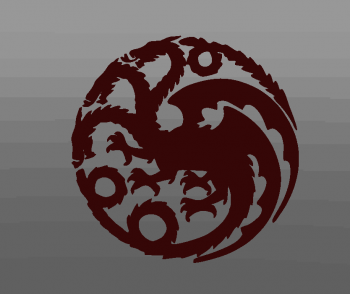 imagem do arquivo vetor para download Logotipo de Game of Thrones Targaryen