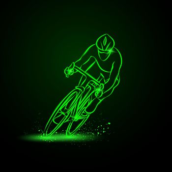 imagem do arquivo vetor para download Logótipos Neon Ciclismo