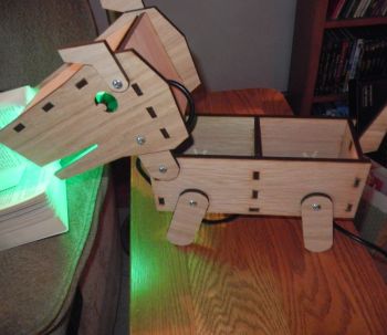 imagem do arquivo vetor para download Luminária de Cachorro em Madeira