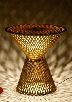 imagem do arquivo vetor para download Luminária de Mesa Cortada a Laser