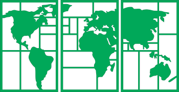 imagem do arquivo vetor para download Mapa Mundial Tripartido
