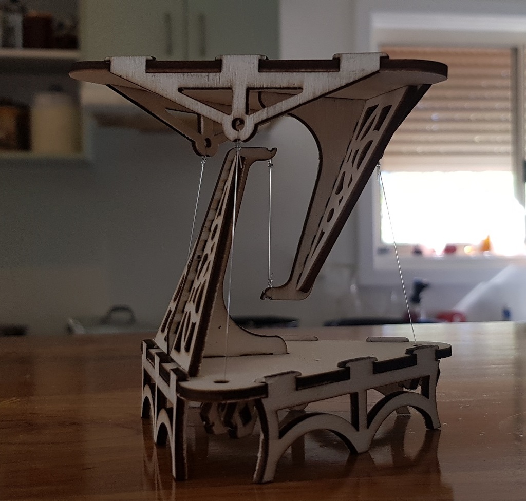 imagem do arquivo vetor para download Mesa Tensegrity Cortada a Laser