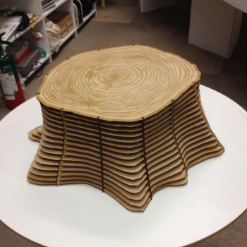 imagem do arquivo vetor para download Mesa de tronco de árvore