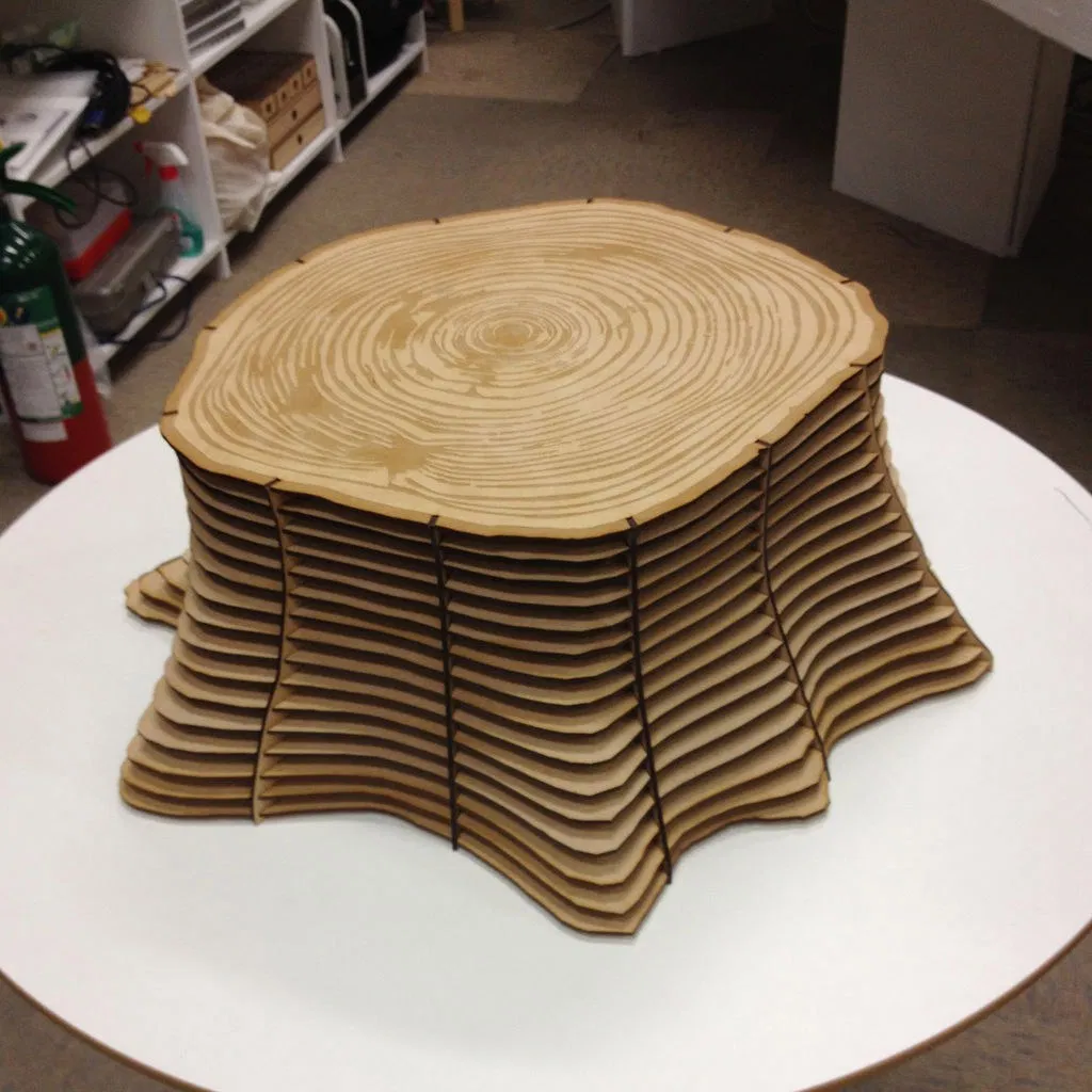 imagem do arquivo vetor para download Mesa de tronco de árvore