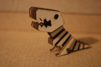 imagem do arquivo vetor para download Miniatura de T Rex Cortada a Laser