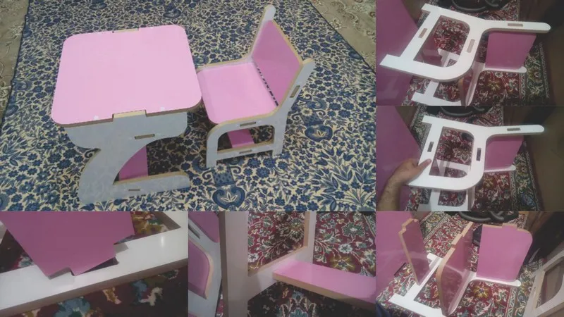 imagem do arquivo vetor para download Mobília escolar feminina