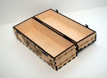 imagem do arquivo vetor para download Modelo de uma caixa de decoração com tampa