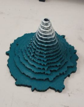 imagem do arquivo vetor para download Modelo do Vulcão Mount Yotei Cortado a Laser