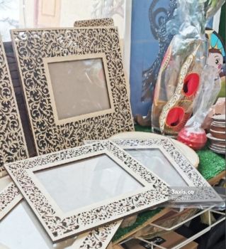 imagem do arquivo vetor para download Moldura de Madeira para Decoração de Parede