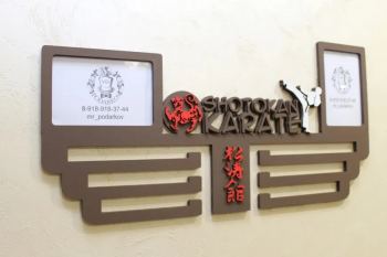 imagem do arquivo vetor para download Moldura e suporte KARATE para medalhas
