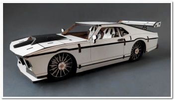 imagem do arquivo vetor para download Mustang 3D de quebra cabeça