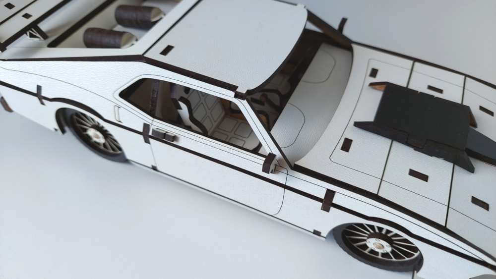 imagem do arquivo vetor para download Mustang 3D de quebra cabeça