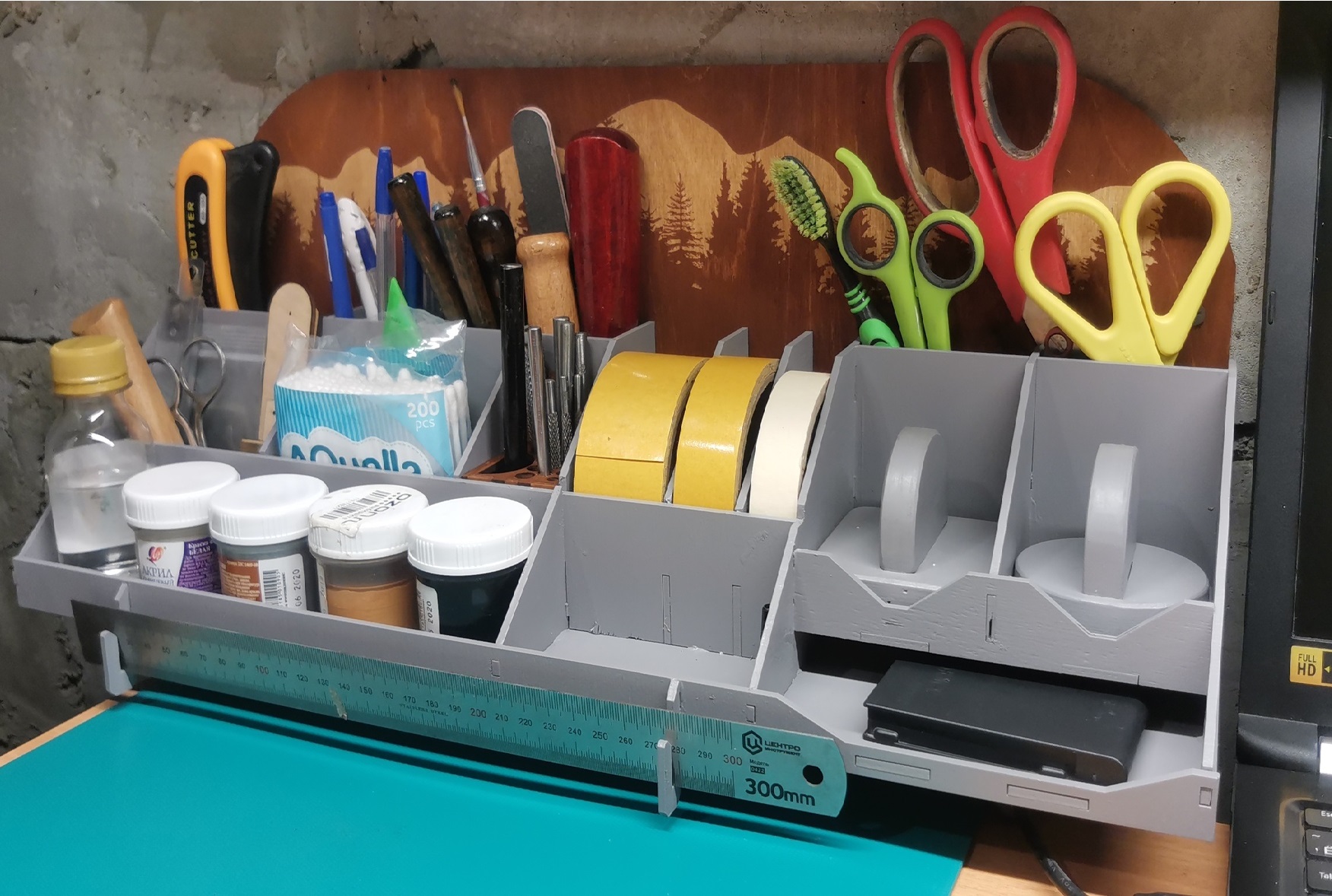 imagem do arquivo vetor para download Organizador de Mesa para Escritório em Casa
