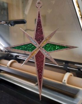 imagem do arquivo vetor para download Ornamento Estrela para Árvore de Natal