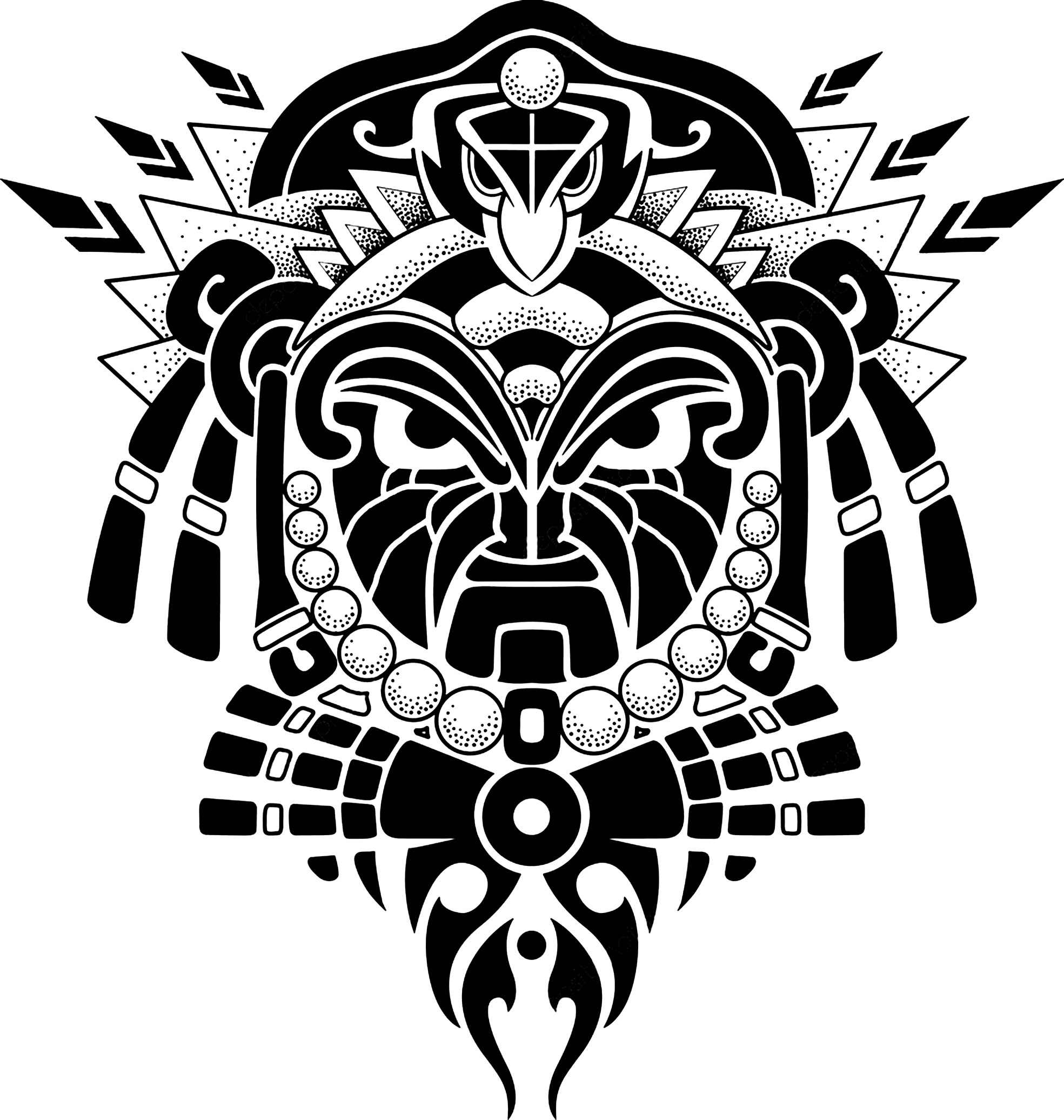 imagem do arquivo vetor para download Padronagens Maori Gravadas a Laser