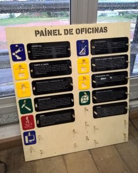 imagem do arquivo vetor para download Painel de informações para oficina