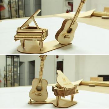 imagem do arquivo vetor para download Piano Guitarra miniatura
