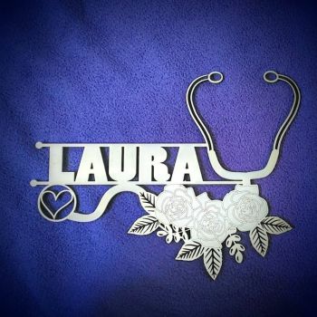 imagem do arquivo vetor para download Placa Personalizada para Enfermeira