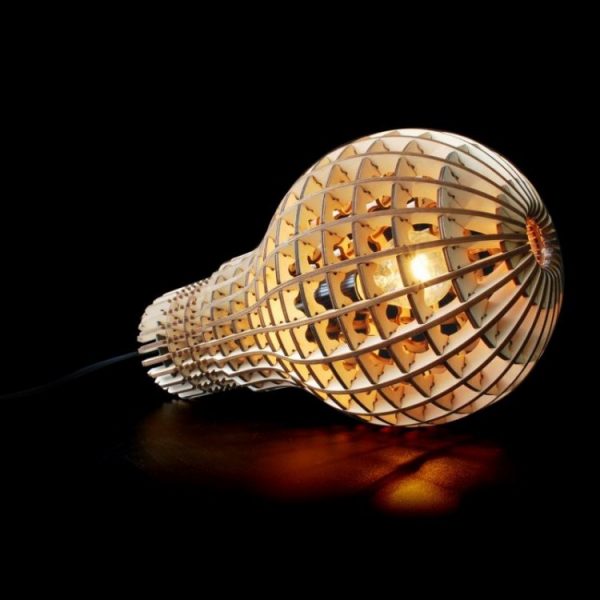imagem do arquivo vetor para download Plano de Luminária em Forma de Lâmpada