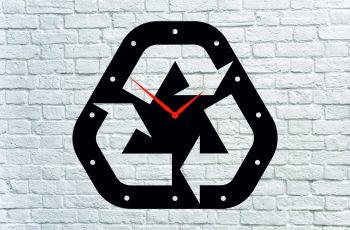 imagem do arquivo vetor para download Ponteiros do relógio tema reciclagem