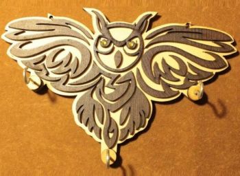 imagem do arquivo vetor para download Porta-chaves Night Owl
