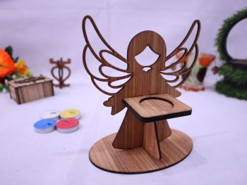 imagem do arquivo vetor para download Porta Vela de Anjo Cortado a Laser