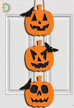 imagem do arquivo vetor para download Porta de Halloween Cortada a Laser