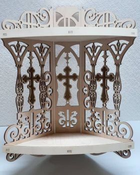imagem do arquivo vetor para download Prateleira de Canto de Altar