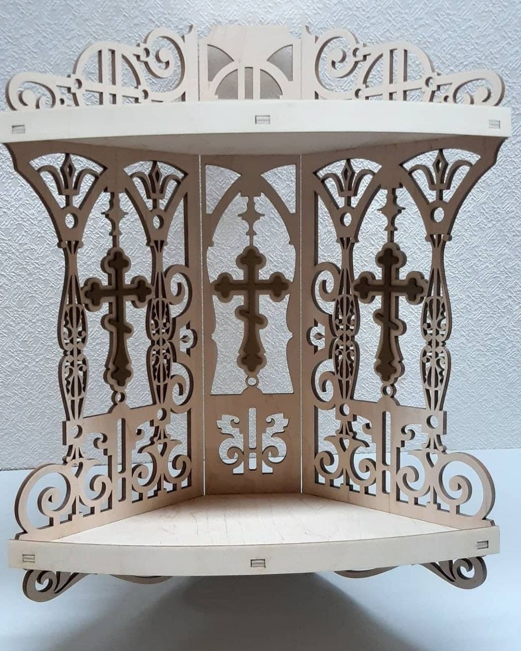 imagem do arquivo vetor para download Prateleira de Canto de Altar