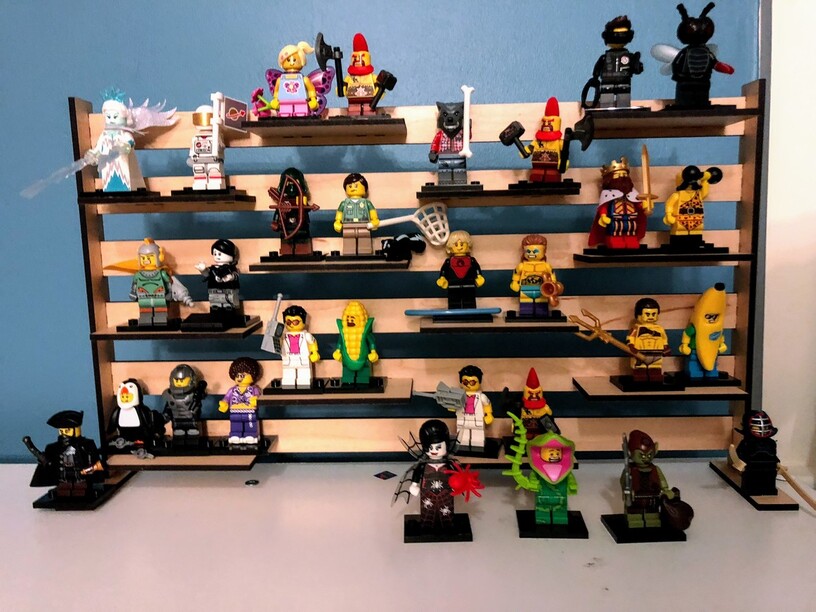 imagem do arquivo vetor para download Prateleira de Suporte de Exibição de Lego