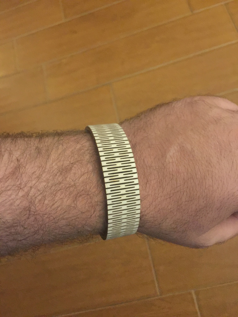 imagem do arquivo vetor para download Pulseira reta de madeira