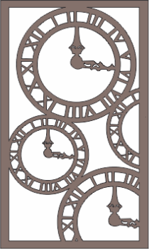 imagem do arquivo vetor para download Quadro Decorativo Relógios Romanos