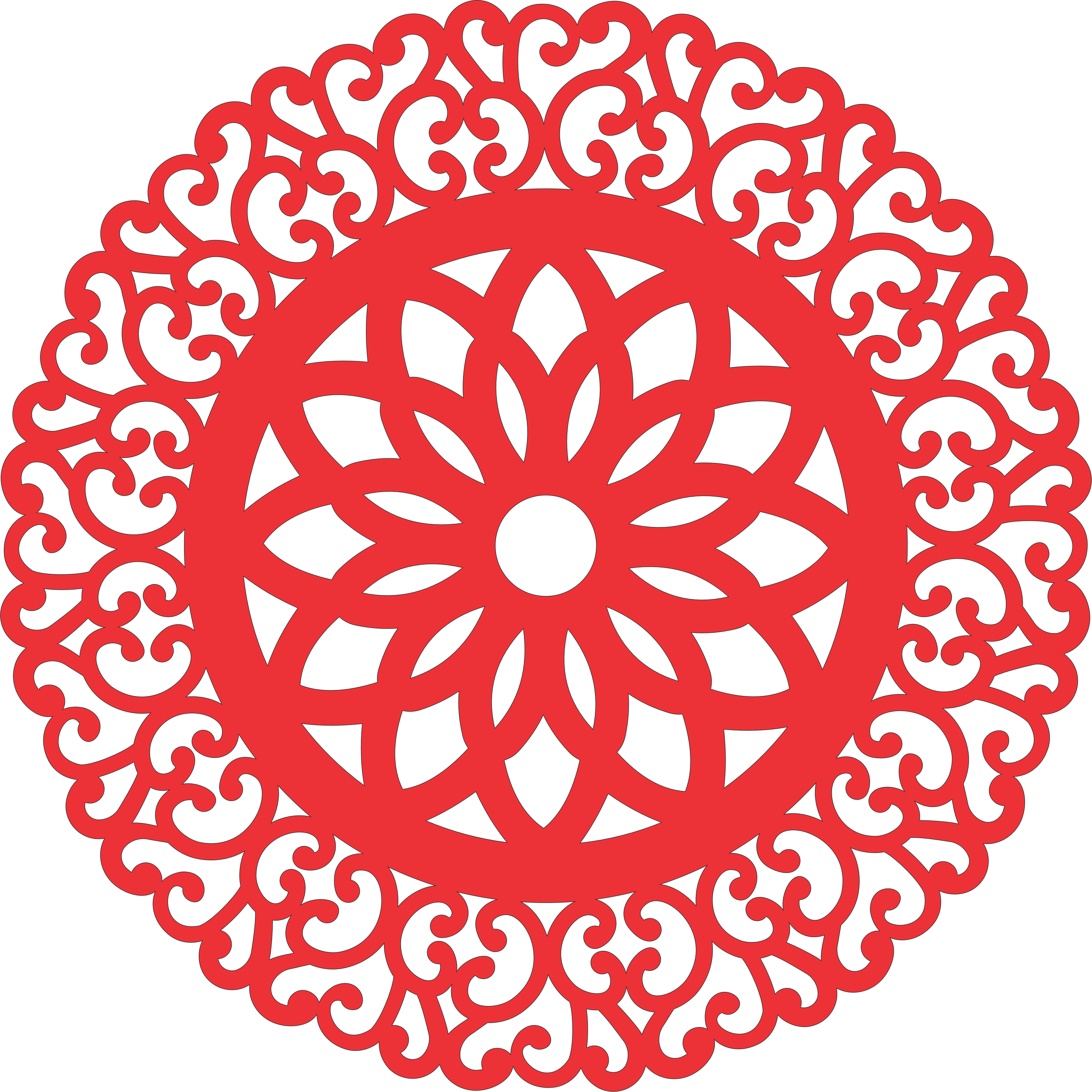 imagem do arquivo vetor para download Vetor Mandala
