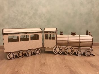 imagem do arquivo vetor para download Quebra-cabeça 3d locomotiva