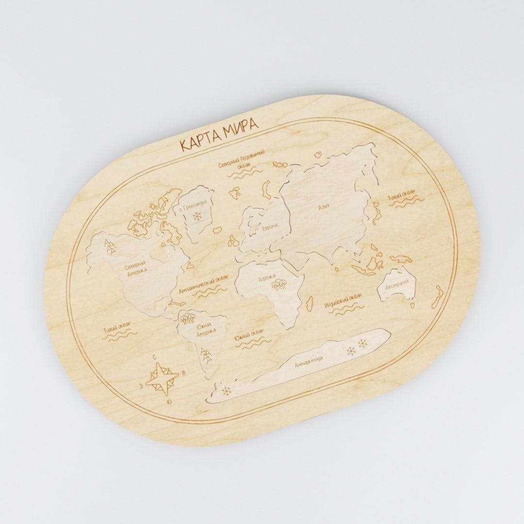 imagem do arquivo vetor para download Quebra Cabeça de Mapa Múndi com Pinos