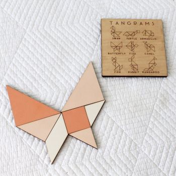 imagem do arquivo vetor para download Quebra cabeça Tangram Cortado a Laser