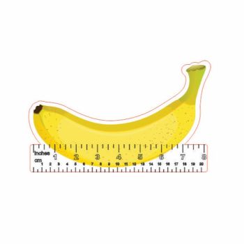 imagem do arquivo vetor para download Régua em Forma de Banana