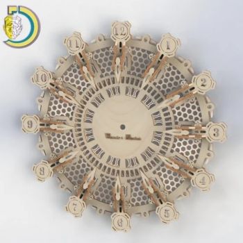 imagem do arquivo vetor para download Relógio de Parede Decorativo de Alta Qualidade