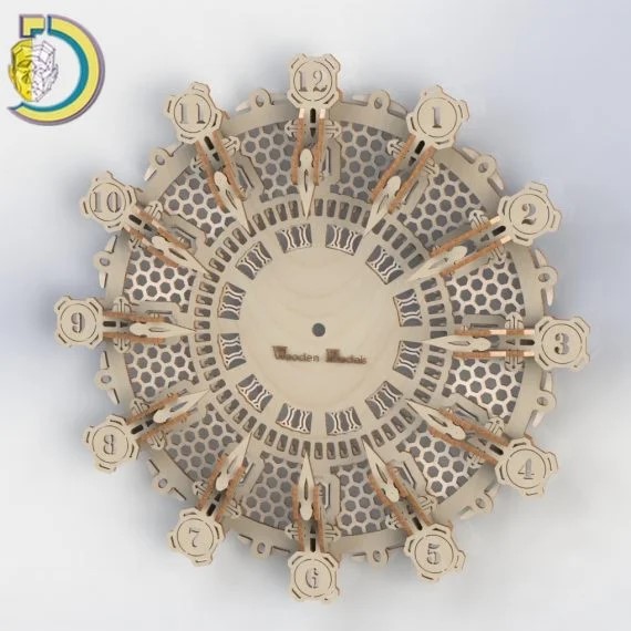 imagem do arquivo vetor para download Relógio de Parede Decorativo de Alta Qualidade
