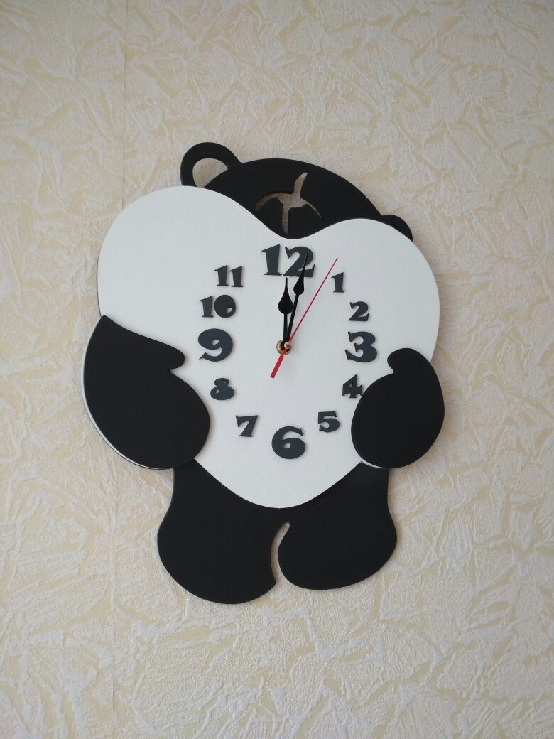 imagem do arquivo vetor para download Relógio de parede de urso