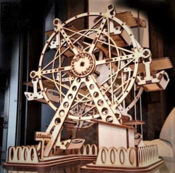 imagem do arquivo vetor para download Roda Gigante Cortada a Laser