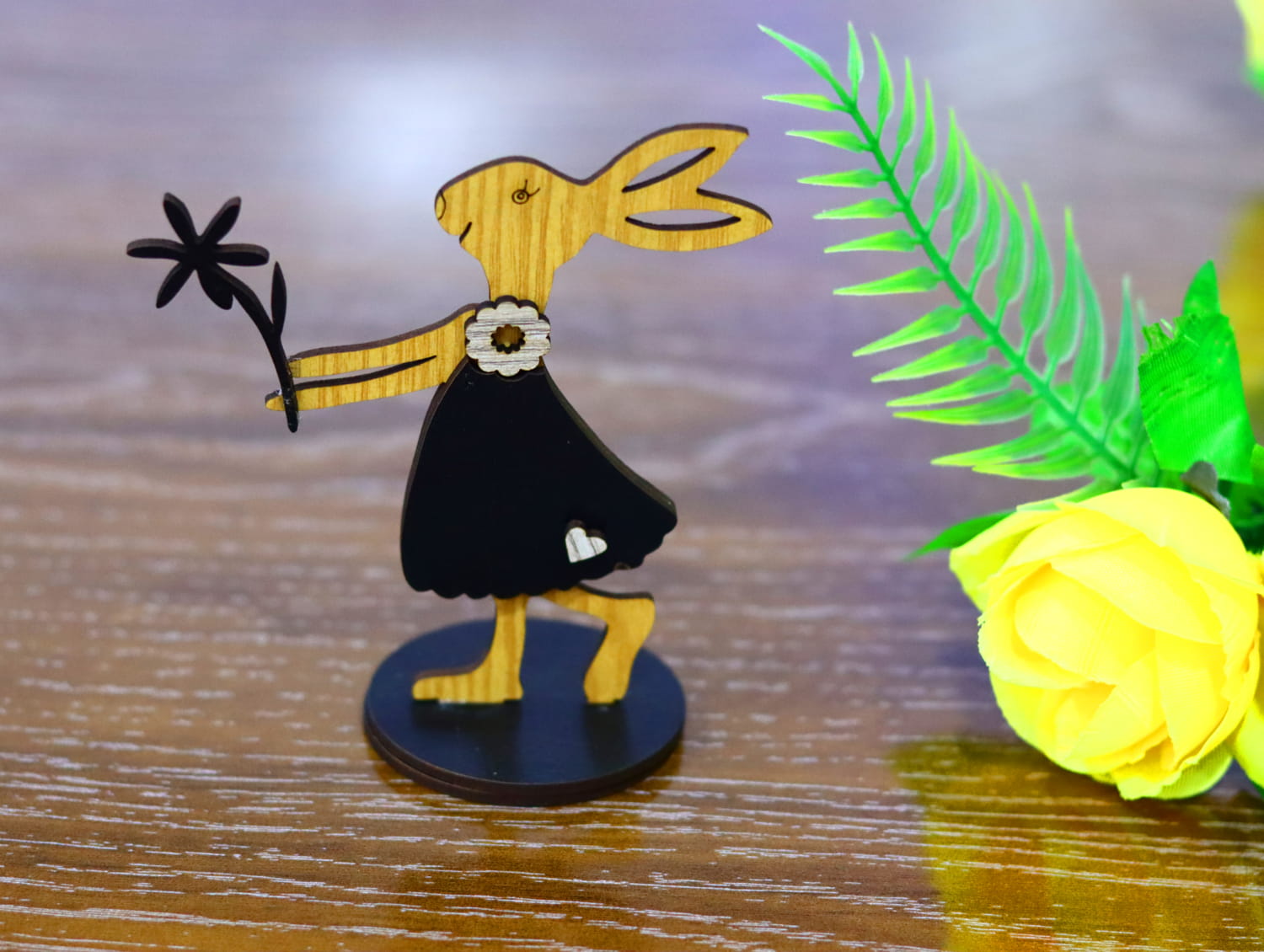 imagem do arquivo vetor para download Suporte Decorativo de Coelho de Páscoa