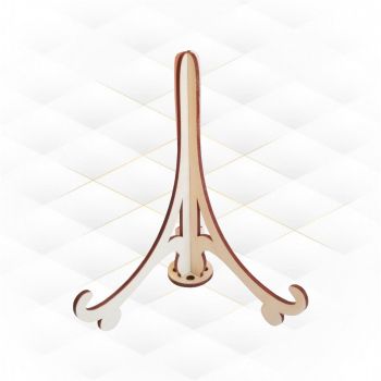 imagem do arquivo vetor para download Suporte Decorativo para Pratos Cortado a Laser