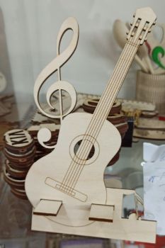 imagem do arquivo vetor para download Suporte de Celular em Forma de Guitarra
