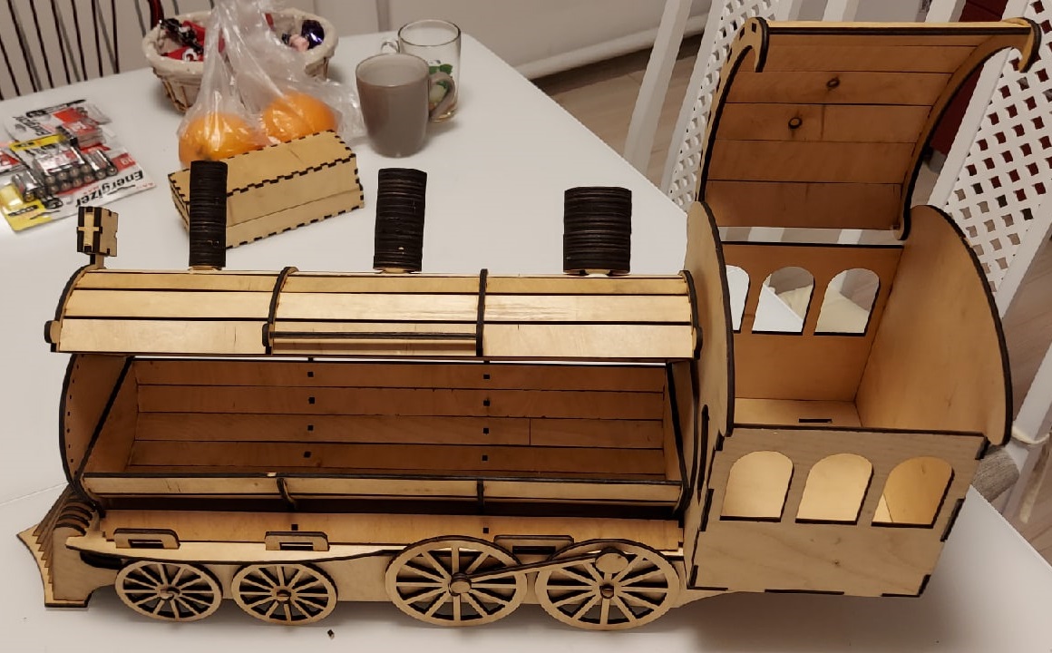 imagem do arquivo vetor para download Suporte de Garrafa de Vinho Locomotiva ou Trem